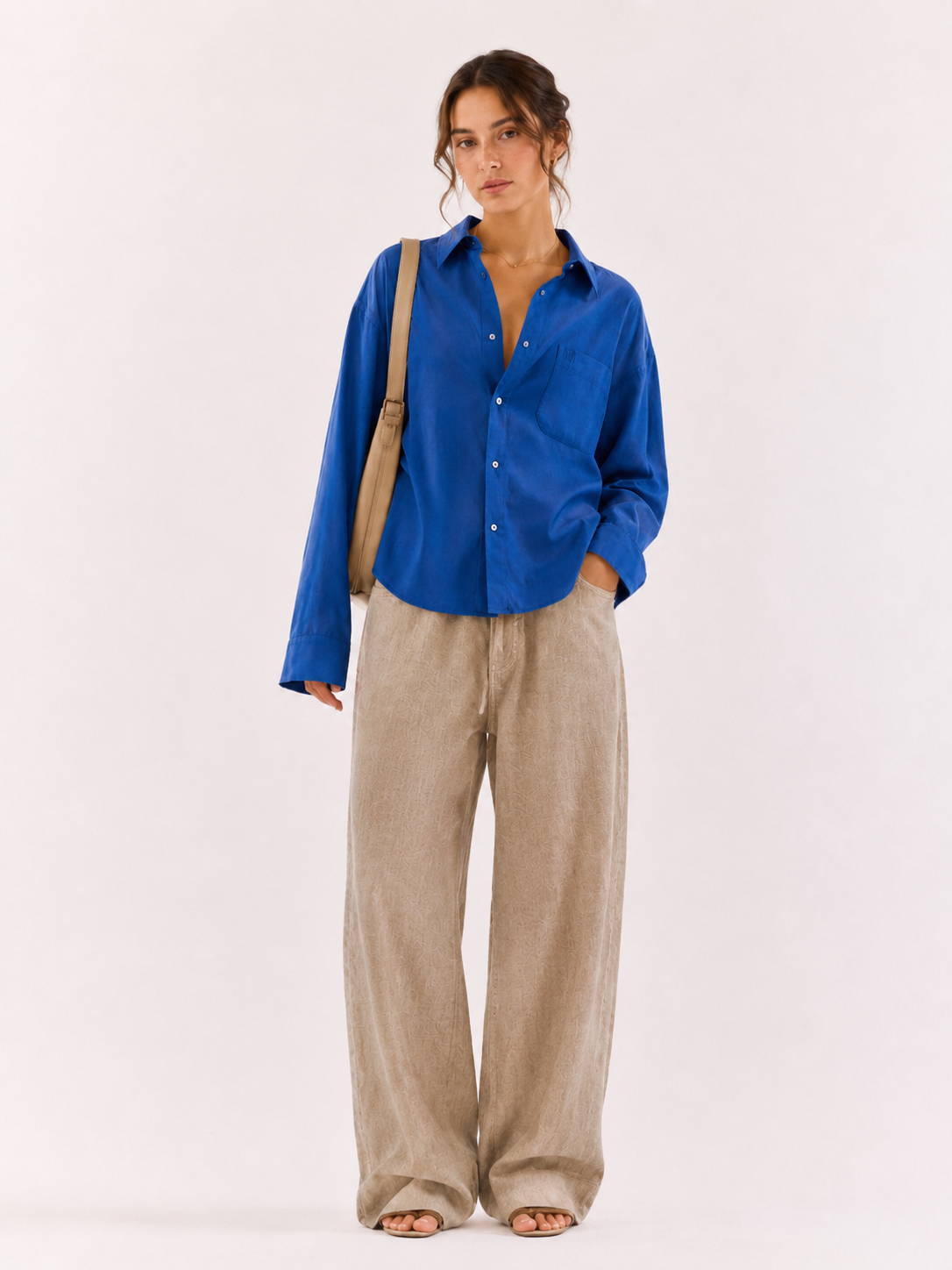 Cobalt Blue 60Lea Linen- Relaxed Fit Shirt
