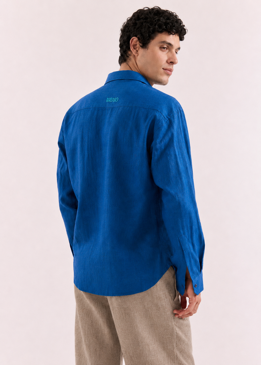 Cobalt Blue 60Lea Linen- Relaxed Fit Shirt