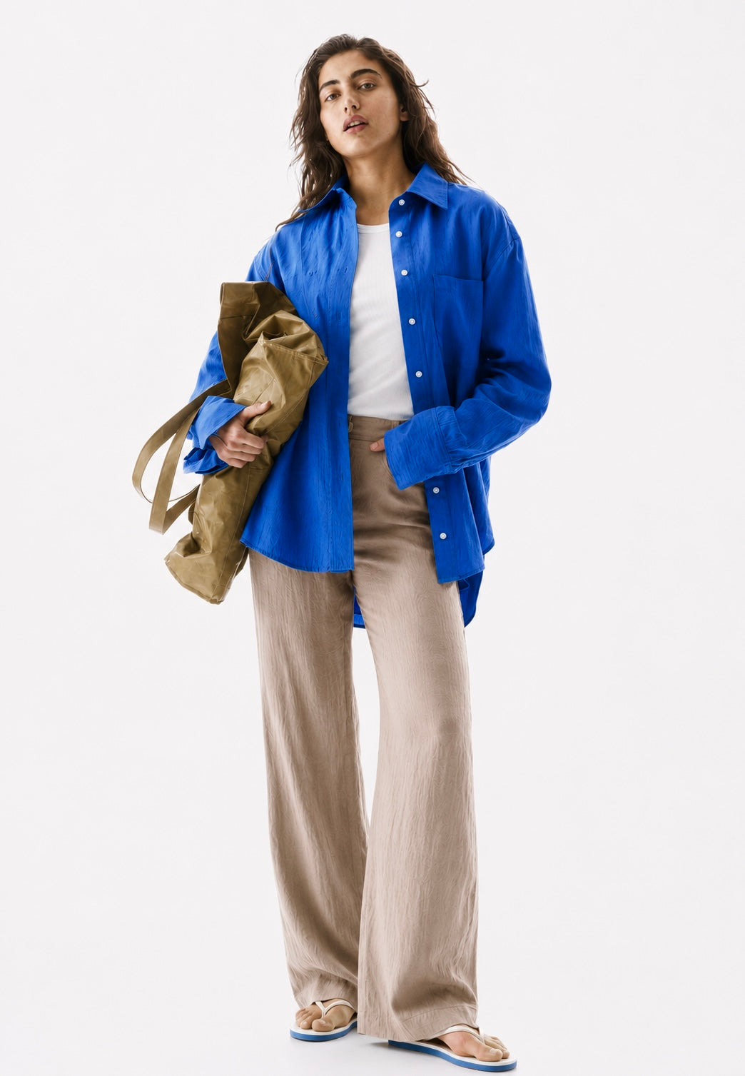 Cobalt Blue 60Lea Linen- Relaxed Fit Shirt