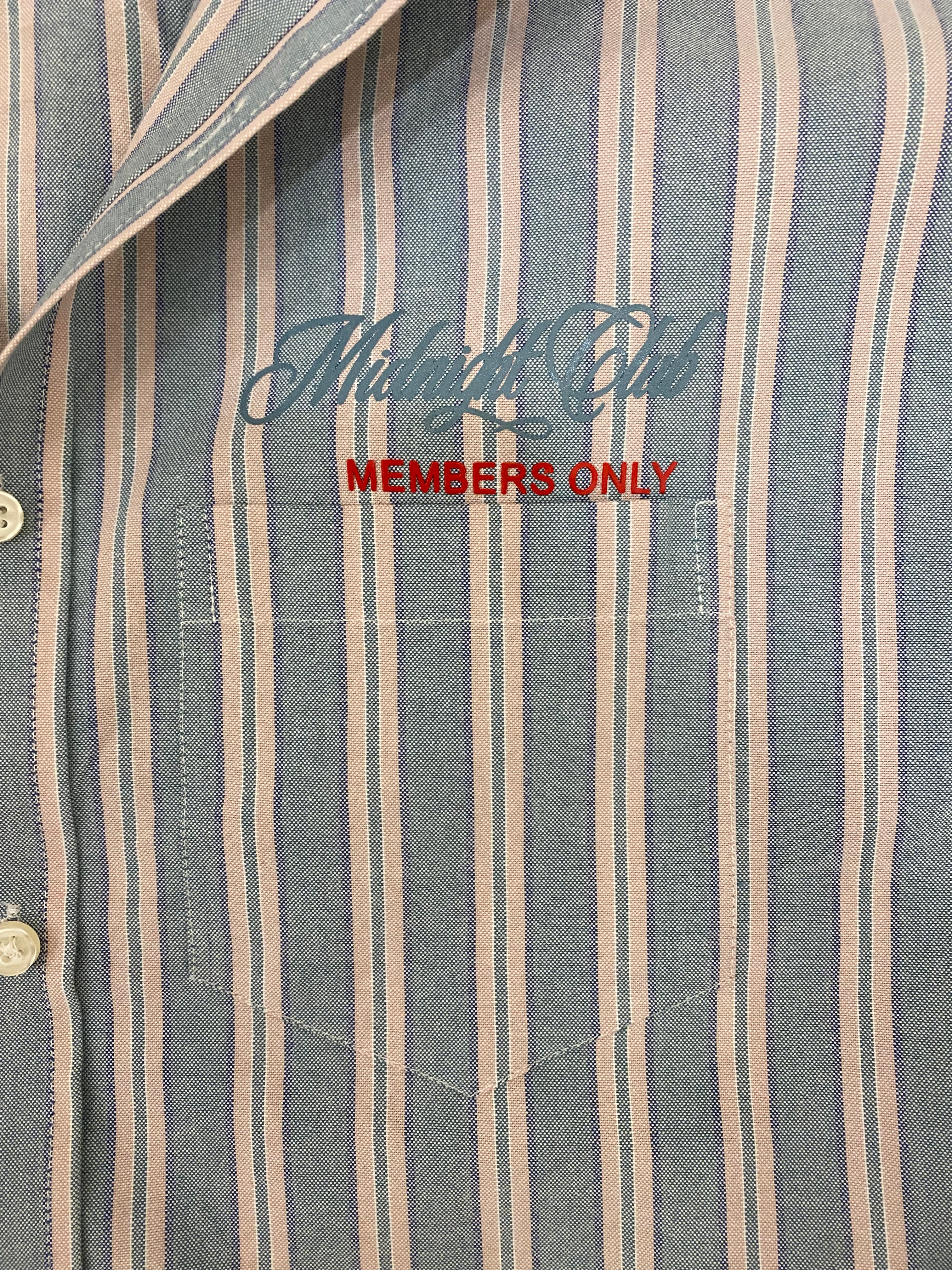 Costal blue stripe relaxed fit shirt