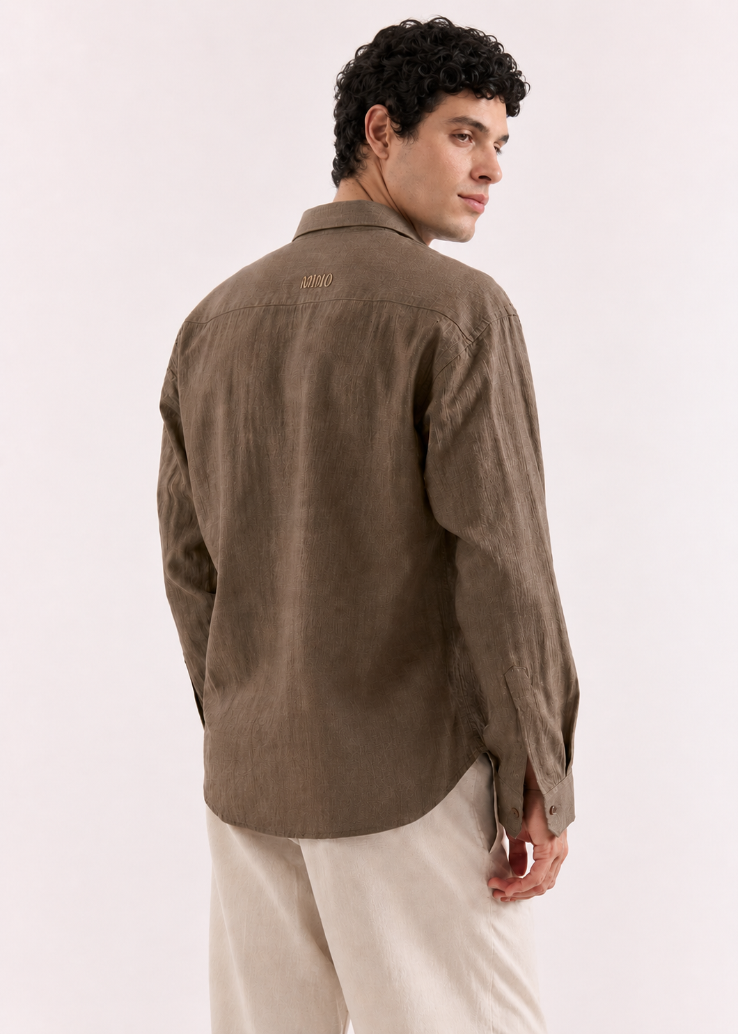 Oat Brown 60Lea Linen- Relaxed Fit Shirt