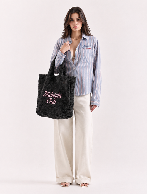 Costal blue stripe relaxed fit shirt