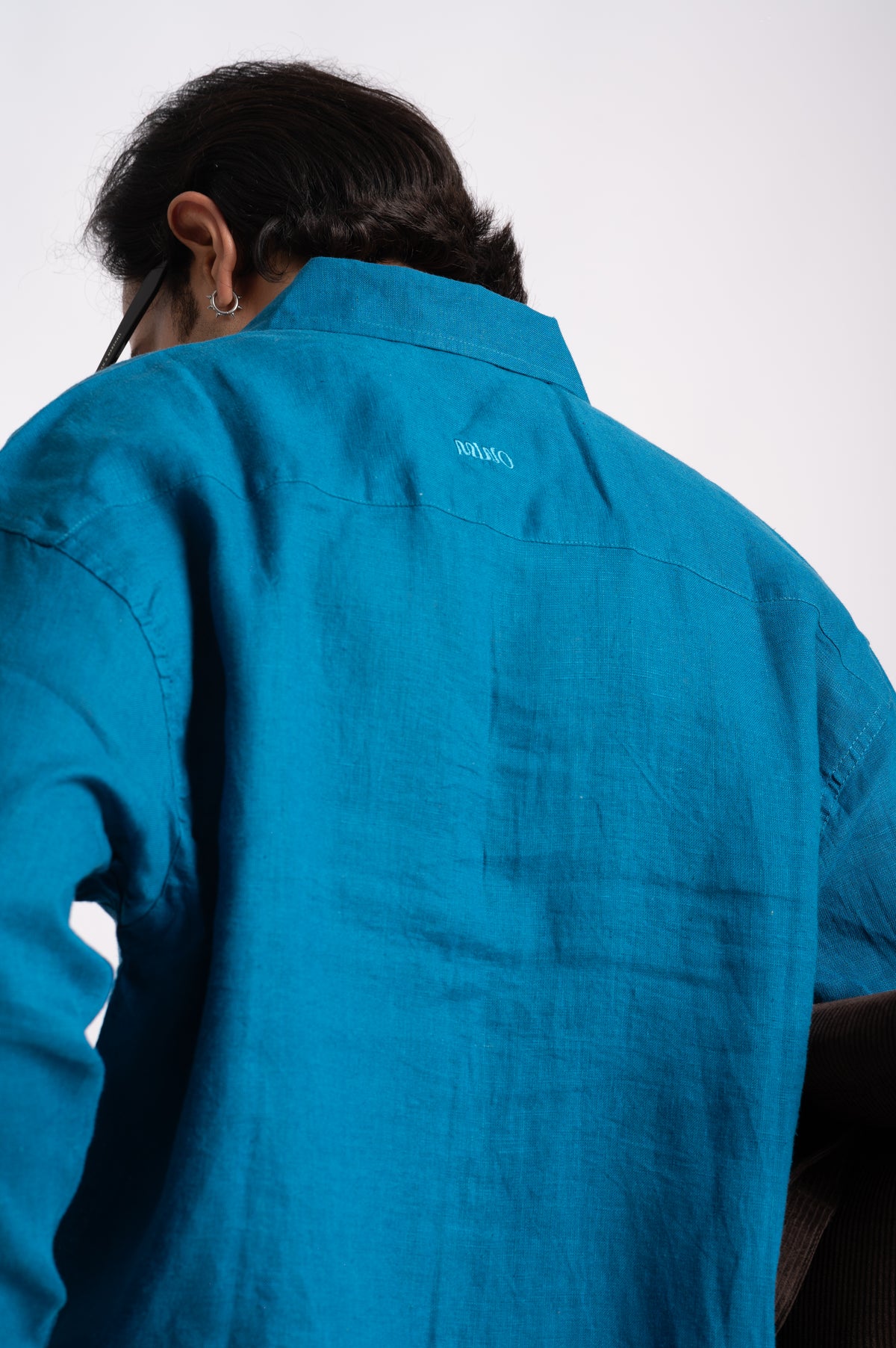 Cobalt Blue Linen Shirt- Relaxed Fit
