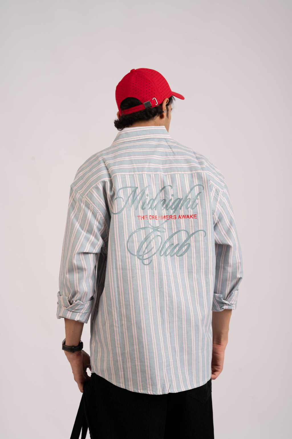 Costal Blue Stripe Cotton Shirt- Relaxed Fit