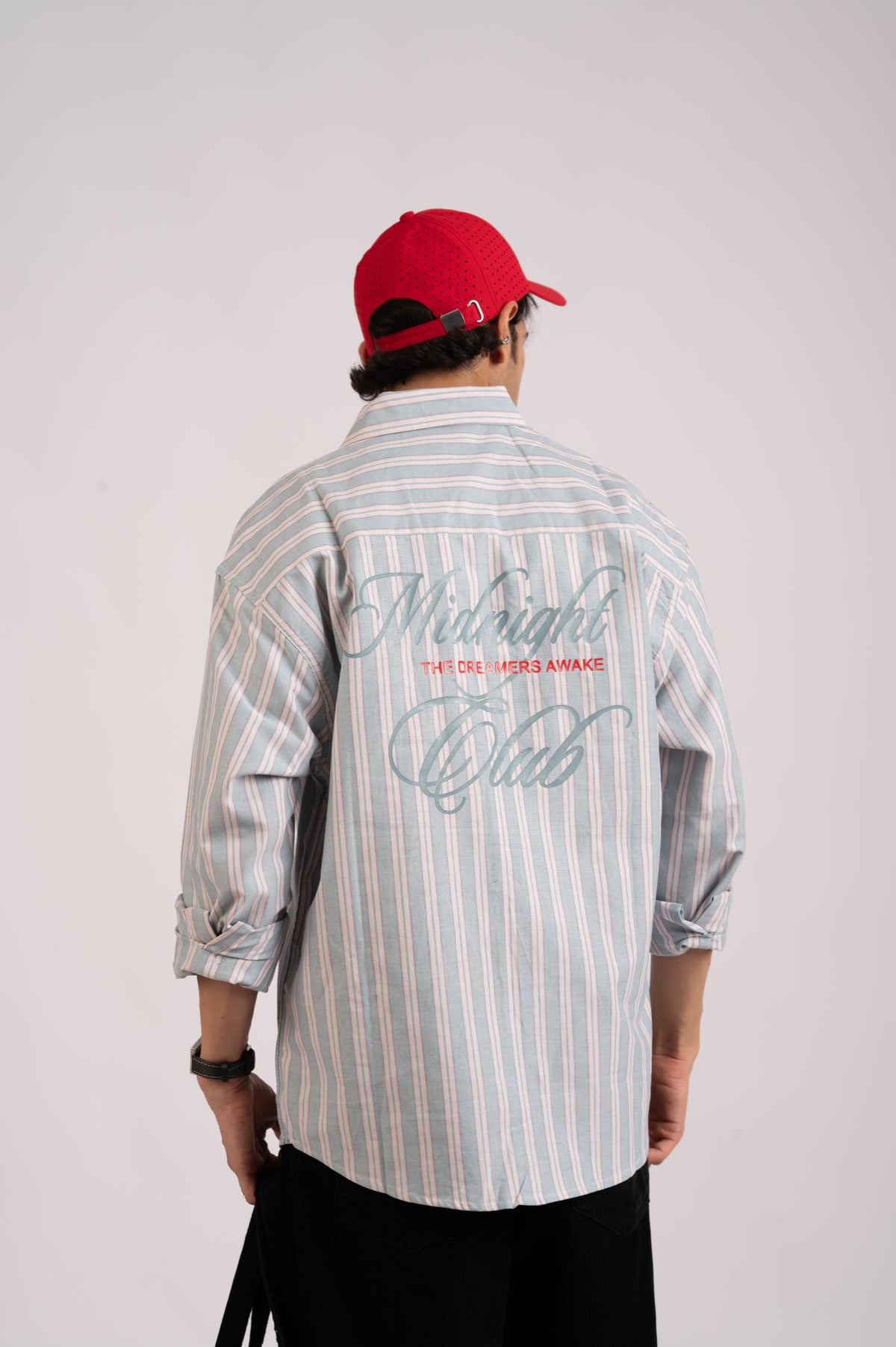 Costal Blue Stripe Cotton Shirt- Relaxed Fit